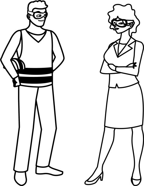 男建造师和女工程师图片下载