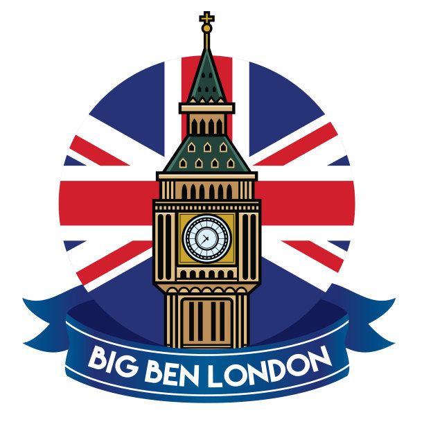 伦敦大本钟徽章图片下载