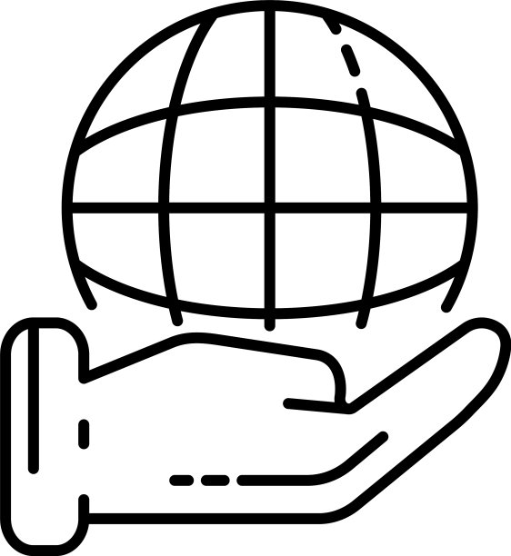 保持全球企业图标轮廓风格图片下载