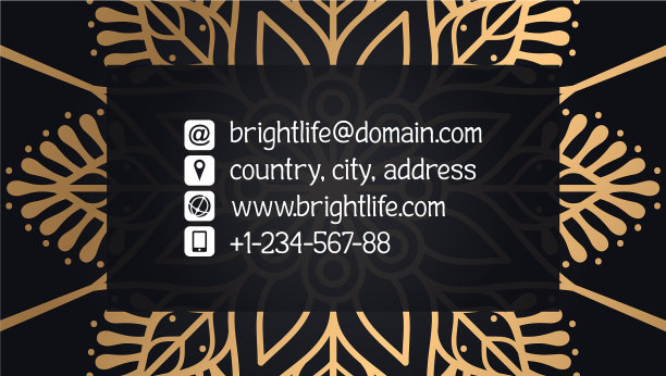 名片豪华模板图片下载