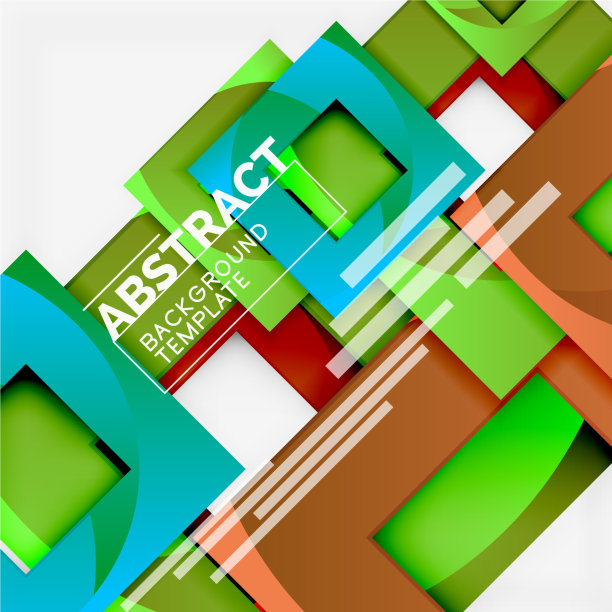 颜色方块组成与文字几何图片下载