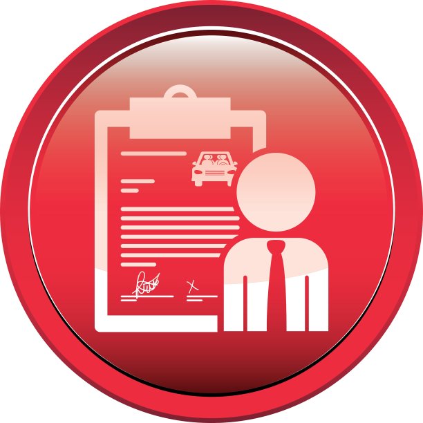 按钮与汽车合同和推销员图片下载