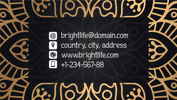 名片豪华模板图片下载