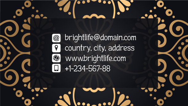 名片豪华模板图片下载