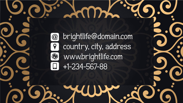 名片豪华模板图片下载