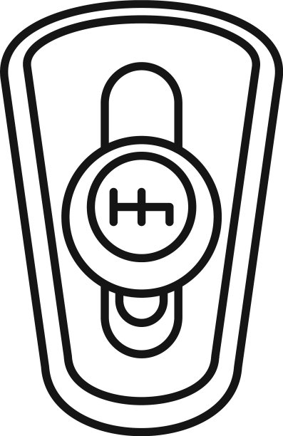 汽车变速箱图标轮廓造型图片下载