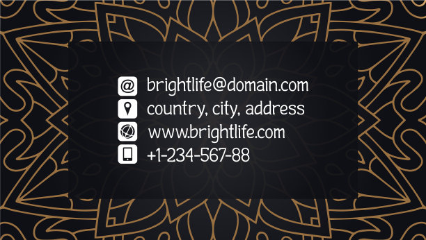 名片豪华模板图片下载