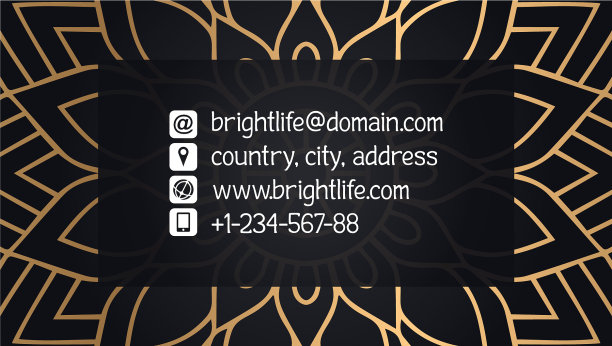 名片豪华模板图片下载