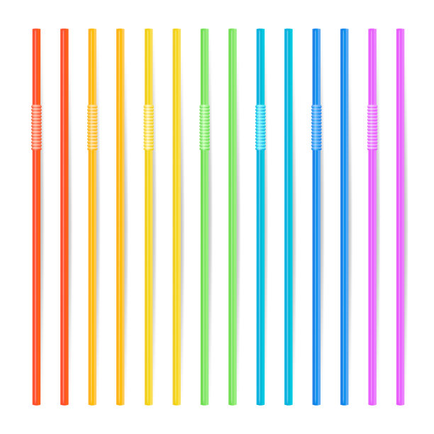 饮用吸管3d条纹图标图片下载