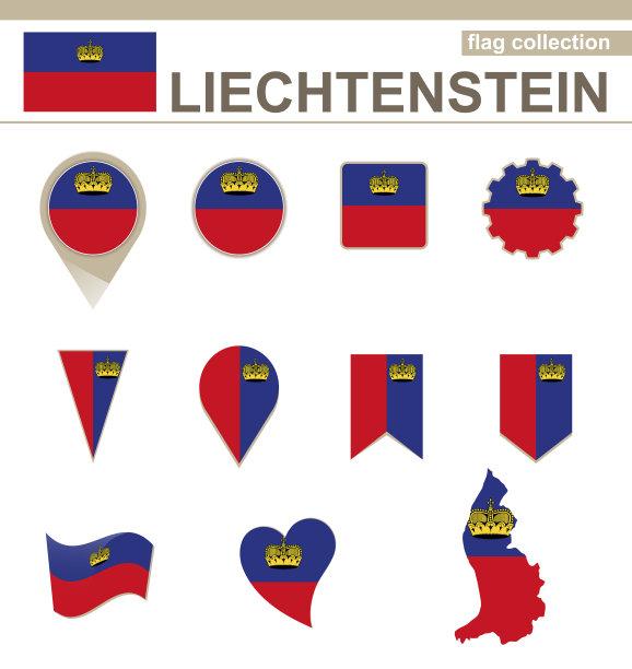 列支敦斯登国旗集合图片下载
