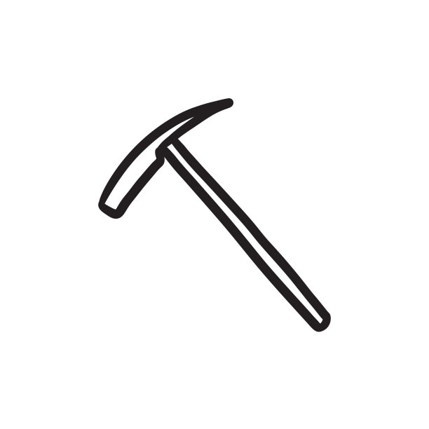 冰镐素描图标图片下载
