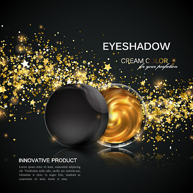 美丽的眼影或腮红AD图片下载