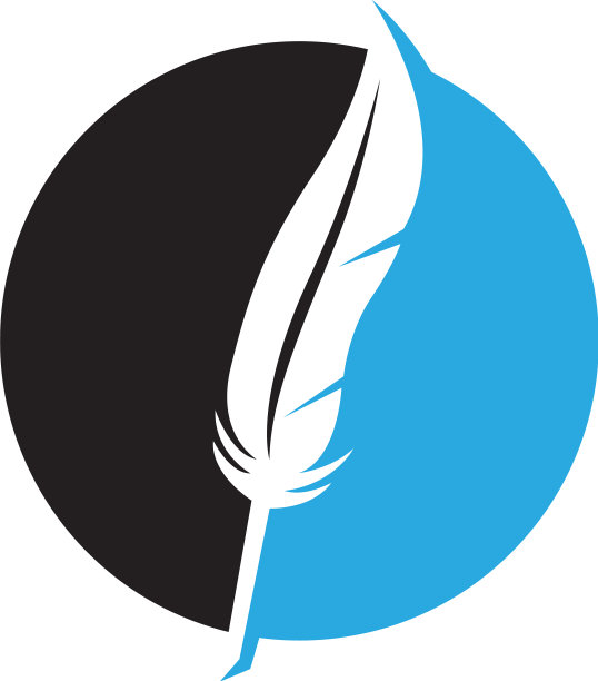 羽毛笔写标志logo模板app图片下载