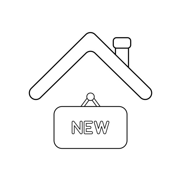 图标概念下的新悬挂标志图片下载