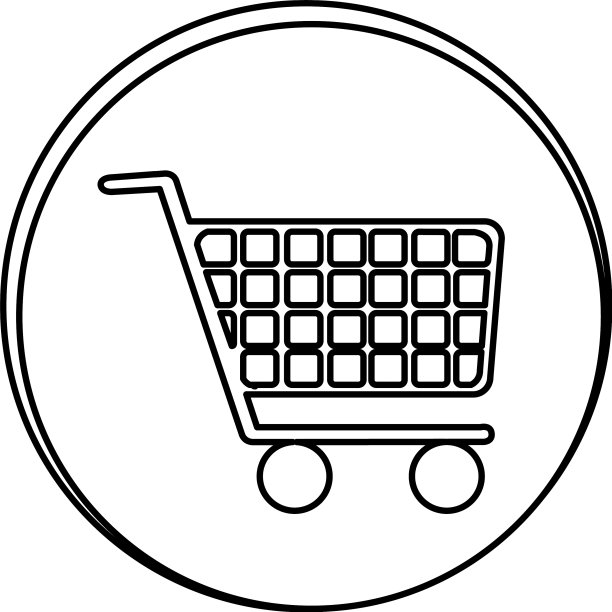 汽车购物标志图标图片下载
