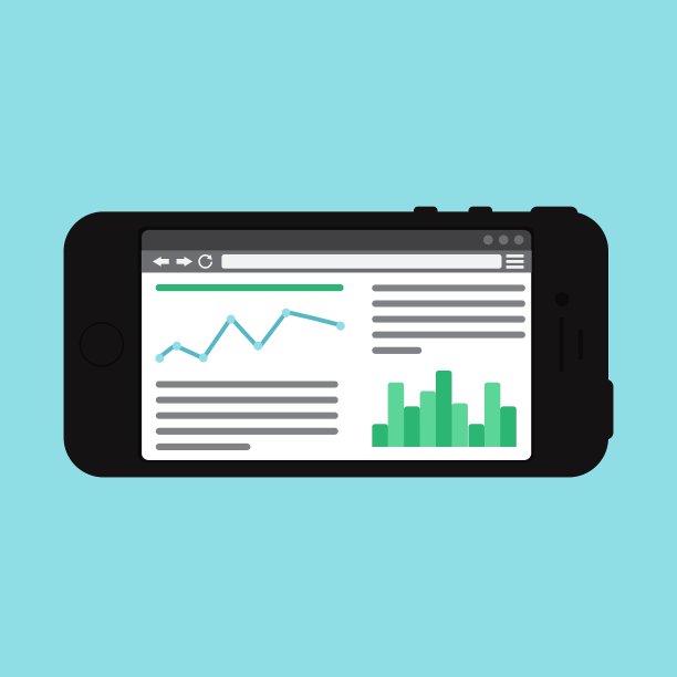 智能手机网站或文章形式的Web模板图片下载