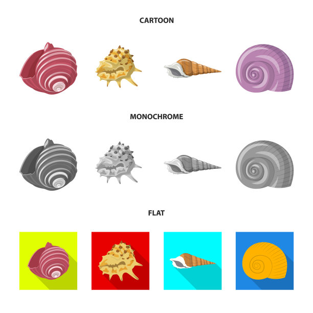 设计动物和装饰标志图片下载
