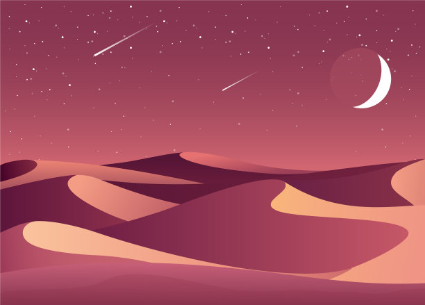 沙漠夜景观图片下载
