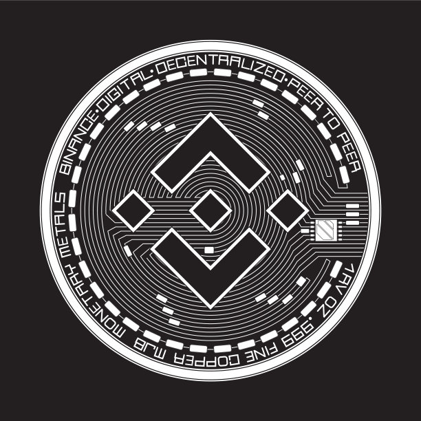 加密货币binance的黑白符号图片下载