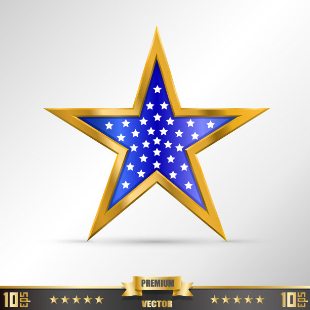 黄金之星”标签图片下载