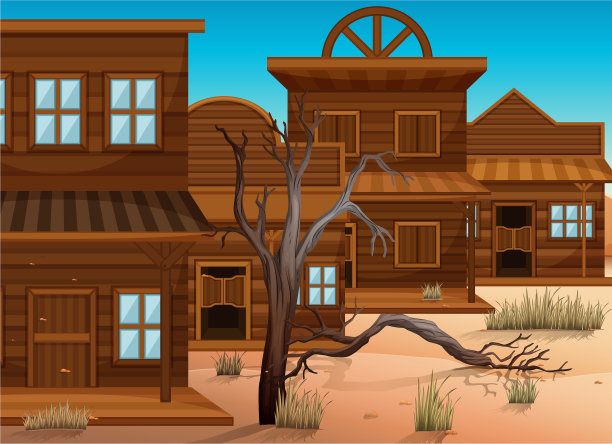 城市里的西式建筑图片下载