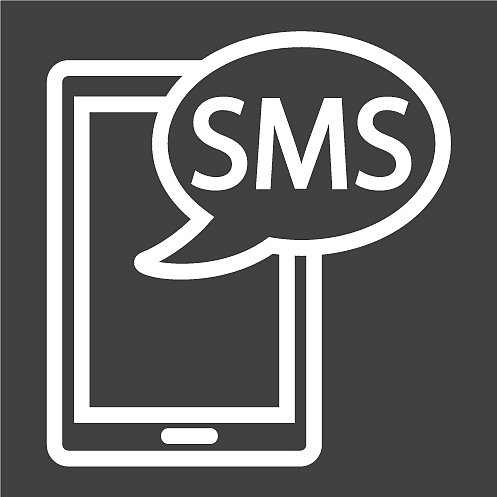 短信线条图标：联系我们与网站图片下载
