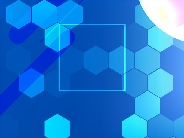 蓝色几何抽象背景图片下载