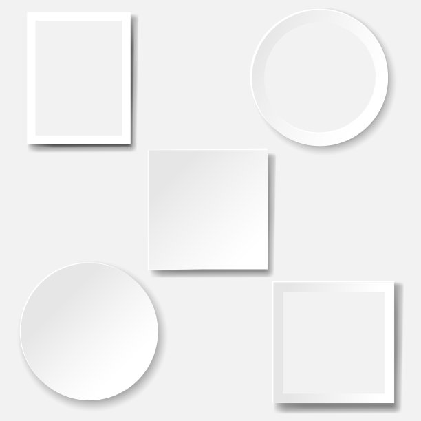 帧集孤立的白色背景图片下载