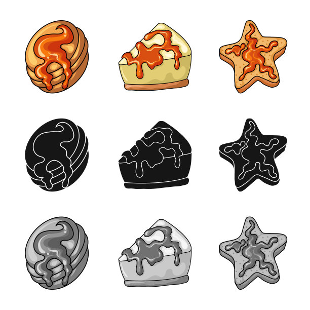 设计糖果和烹饪标志图片下载