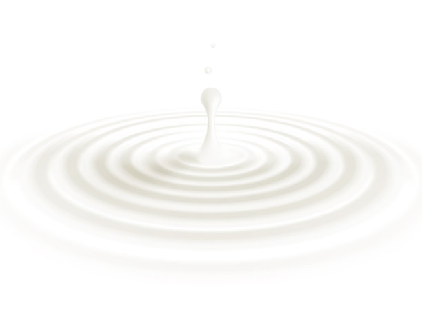 乳白色或米色乳脂状液滴分离图片下载
