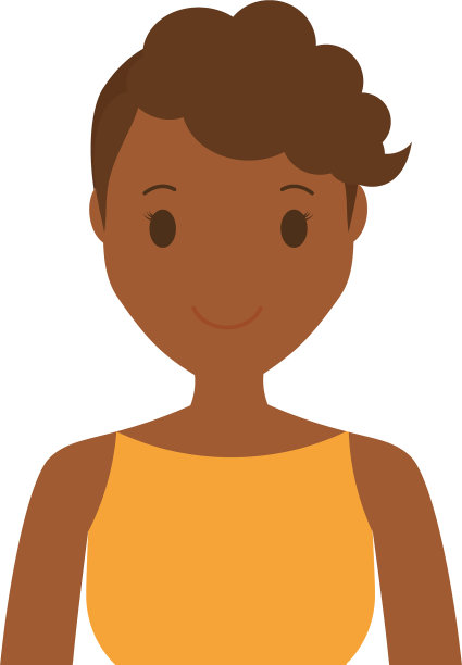 女人卡通图标图片下载