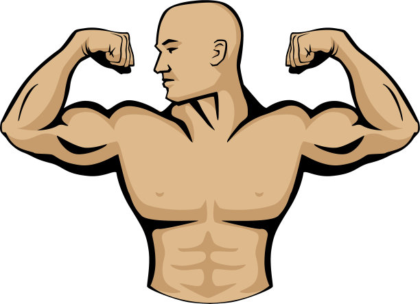 男性健美者标志图片下载