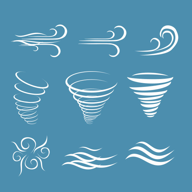 风象征着自然波浪的流动图片下载