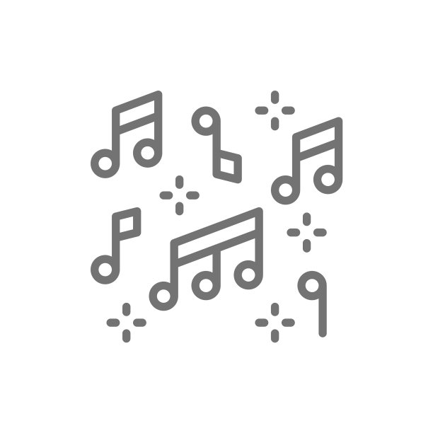 音符线性图标图片下载