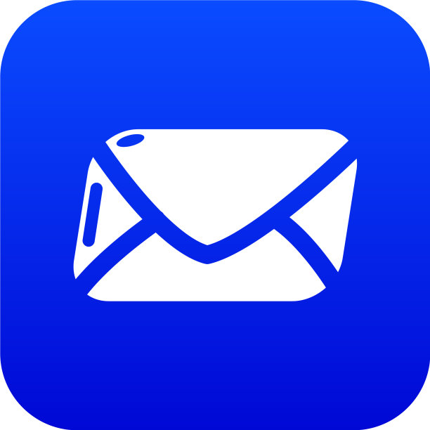 邮件图标蓝色图片下载