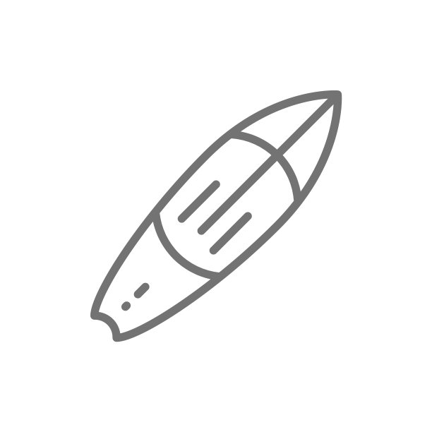 冲浪板冲浪线图标图片下载