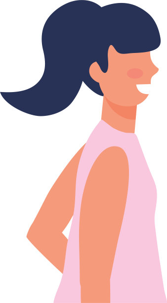 孤立的女性设计图片下载