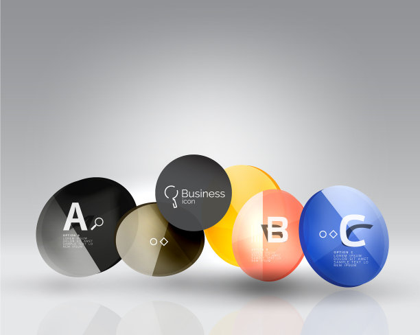 圆几何抽象背景图片下载