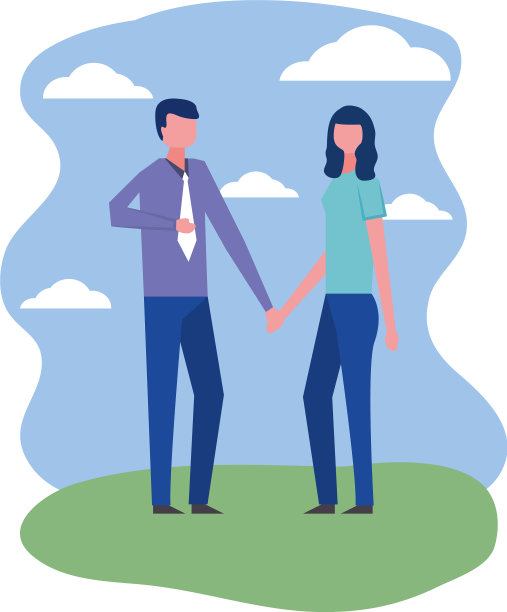 商业情侣在风景中跳舞图片下载