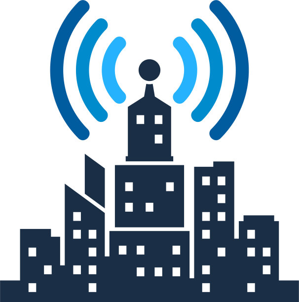 Wifi小镇标志图标设计图片下载