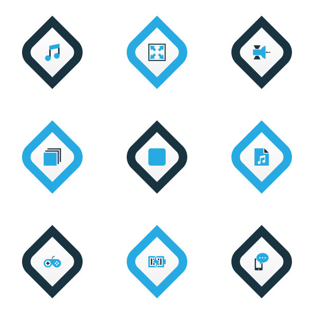 多媒体图标彩色设置与歌曲列表停止图片下载