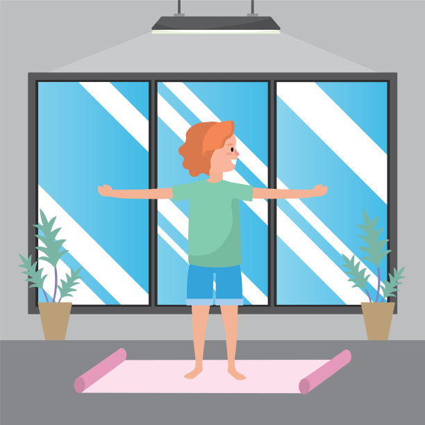 健身女性练习瑜伽图片下载