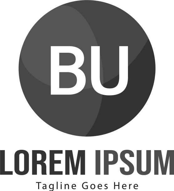 BU字母Logo设计：创意现代风格图片下载
