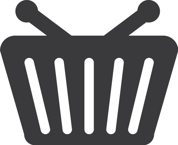 购物篮孤立图片下载