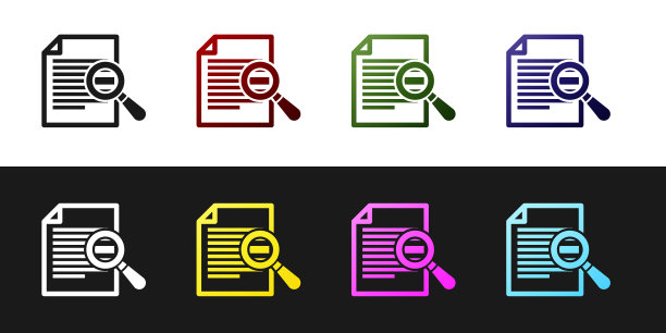 设置文档与搜索图标隔离在黑色图片下载