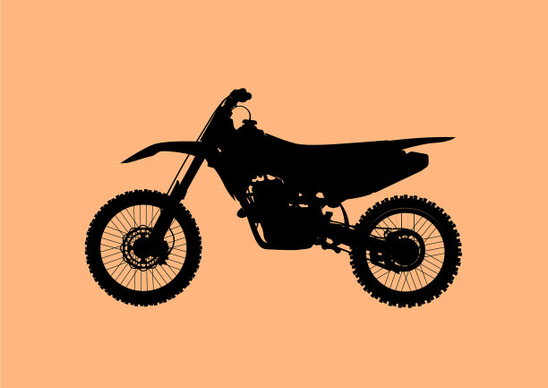 运动快速越野摩托车模型图标图片下载