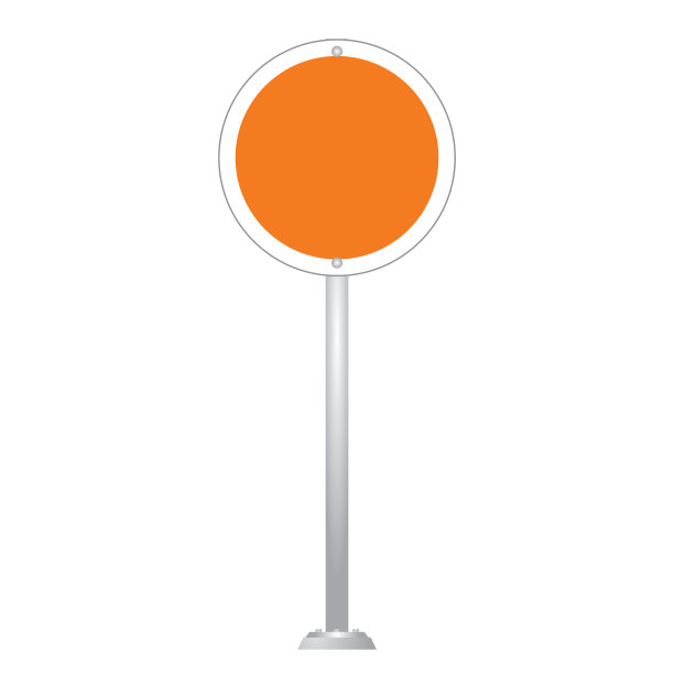 空白路牌孤立在白色背景图片下载