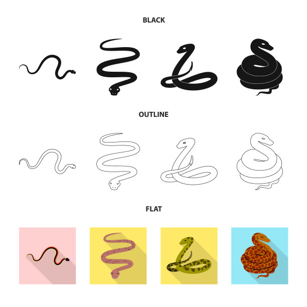 哺乳动物和危险标志的设计图片下载