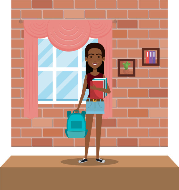 客厅里的年轻美女图片下载