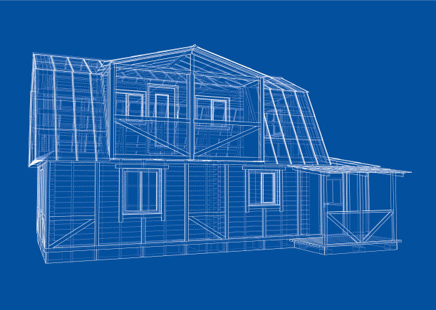 房屋草图渲染3d图片下载